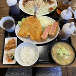 Izakeshokudou Waraku - 本日のダブル定食