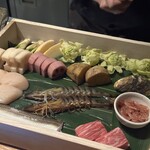 天ぷらとワイン しの - コースの食材