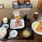 236764356 - 刺身•フライ定食