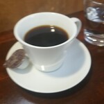 キッチン ブルー グローブ - ホットコーヒーのアップ