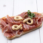 Freshly cut Prosciutto aged 22 months from Spain