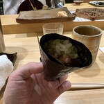 鮨　まつ本 - トロタク巻き