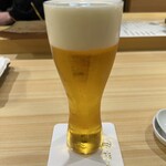 鮨　まつ本 - 生ビール