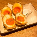 水産卸直営酒場 ぎんりん - 半熟煮卵の天ぷら