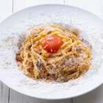 Angel carbonara with fluffy parmesan cheese “Angelo”