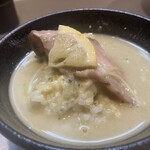 天雷軒 - チーズ飯に鶏白湯牡蠣スープ汁だく