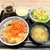 吉野家 - 料理写真:牛すき丼 味噌汁 サラダ ドリンクバー