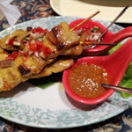 sabai chai - 鶏と豚のサテー