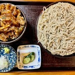 すぎ多 - 料理写真:ミニ丼セットお蕎麦＋かき揚げ丼 税込990円