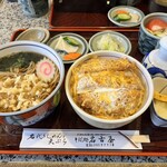 そば処 名古屋 - かつ丼のセット