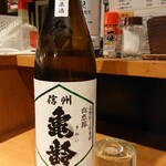 Taishuunihonshu Baru Futopparaya - ■(日本酒)信州亀齢 790円(内税)■