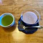 Washoku Kaiseki Nakagami - 緑茶とデザートの豆乳を使ったチョコムース