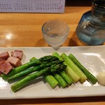 栞 - アスパラバター炒め