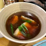 いかれたヌードル フィッシュトンズ - あいもり木桶醤油つけ麺