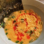 ラーメンショップ - 卓上のラー油で味変