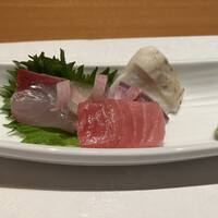 日月火 銀座店 - 鮮魚三種盛り合わせ