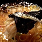 饗 くろ喜 - 秘技！海苔巻き！ニボ乗せ巻き！