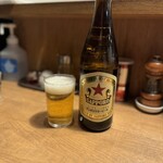 Ramen Toku - 瓶ビール（中）¥650