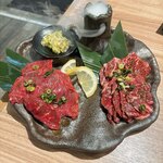 焼肉&ホルモン食べ放題 江戸門 - ネギロース、牛ハラミ