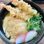 Genroku Udon - 海老天うどん¥590 TPきつね(3枚もある!!）