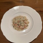 ジロトンド - ❸北海道別海町産ホッキ貝のリゾット