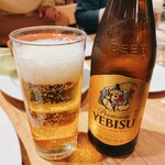 Wain Shokudou Vinsento - エビスビール中瓶