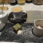 BIKiNi medi - デザートの抹茶と黒豆のケーキとチョコプリン