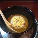 麺やOK - プラス100円で、追い飯  粉チーズ付