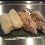 魚がし日本一 - エンガワ　太刀魚炙り