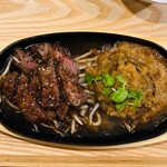 ビーフジャック - 黒毛和牛ハンバーグ&ステーキコンボ　