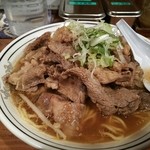 肉肉ラーメン - 肉肉ダブルタレ味♪中盛♪
