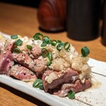 焼鳥 クロウタドリ - 鶏レバーのたたき 限定3 850円 必食