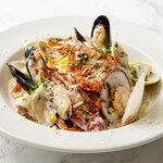 Seafood Clam Chowder Spaghetti