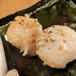 蕎麦おさめ - 「帆立の西京味噌漬け焼き」