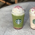 STARBUCKS COFFEE - 花見抹茶クリームフラペチーノ