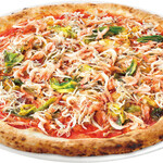 [Seasonally limited] Pizza with kettle-fried whitebait and sakura shrimp