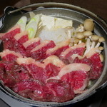馬肉料理 和牛もつ鍋　姫桜 - 特上馬肉鍋（桜鍋）