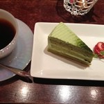 ロジィカフェ - ケーキセット550円