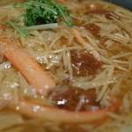 晃庵 - 晃庵 京都駅前店のコッペ蟹の京湯葉あんかけうどん。外子がいっぱい！（14.01）