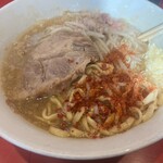 ラーメン二郎 - 別日の味変した麺と豚