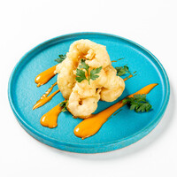 SHRIMP FRITTERS WITH AMERICAINE SAUCE  アメリケーヌシュリンプ