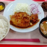 浜松トラックステーション 食堂 - 特製とんてき定食   1000円