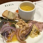 イタリア食堂 MARIA - Dランチセット¥1628内 の前菜