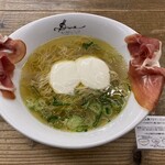 ラーメン ドゥエ エド ジャパン - らぁ麺生ハムフロマージュ 1,280円