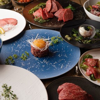 [Excellent course] 12 dishes including raw Japanese beef yukhoe and Miyazaki beef fillet Steak
