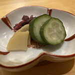 てんぷら 下村 - 香の物は歯触りもよく