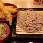 天そや - 海老天5本の蕎麦