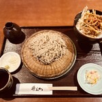Izawa - ミニ天丼とそば　1320円