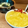 名物 万代そば - ミニカレーとスープ