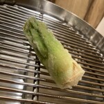 てんぷら 下村 - 穂先のほろ苦さが抜群